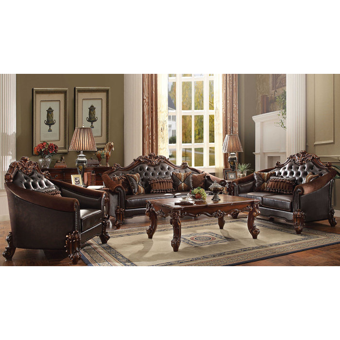 Lark Manor Carlene 3 Piece Standard Living Room Set Wayfair